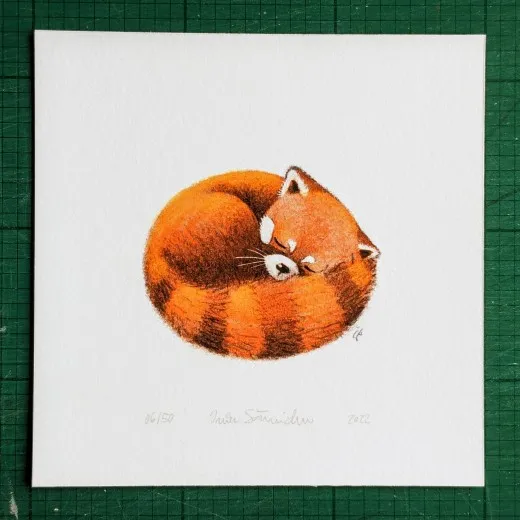 Gicléedruck mit Rand, signiert und nummeriert