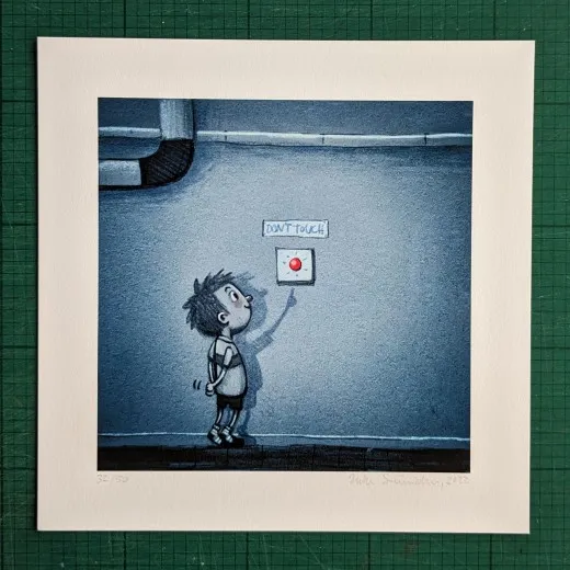 Giclée-Print mit Rand, 20x20 cm, signiert und nummeriert