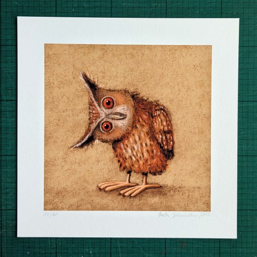 Gicléedruck mit Rand, signiert und nummeriert