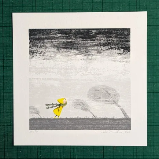 Gicléedruck mit Rand, signiert und nummeriert