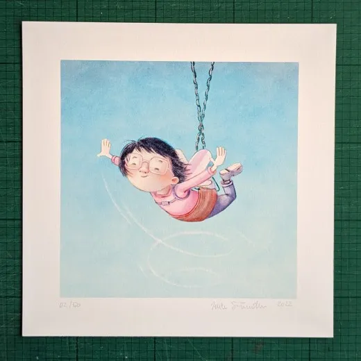 Gicléedruck mit Rand, signiert und nummeriert