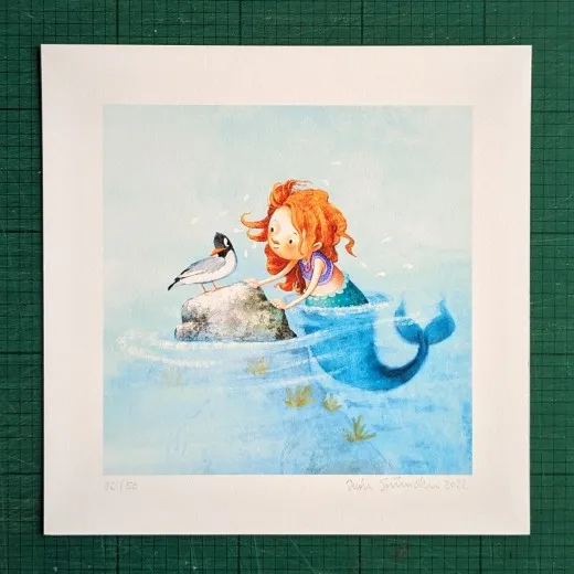 Gicléedruck mit Rand, signiert und nummeriert