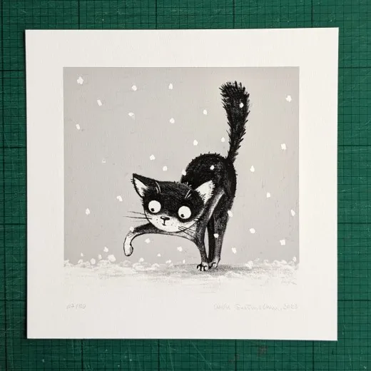 Giclée-Print mit Rand, signiert und nimeriert