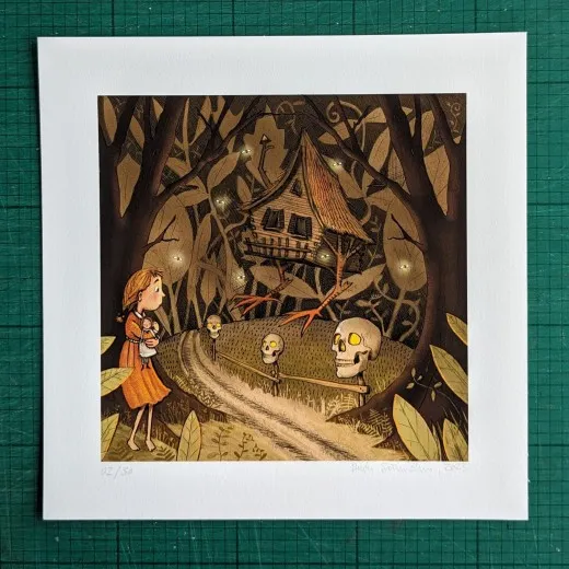 Giclée-Print mit Rand, signiert und nummeriert