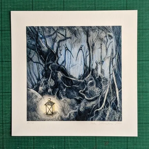 Gicléedruck mit Rand, signiert und nummeriert