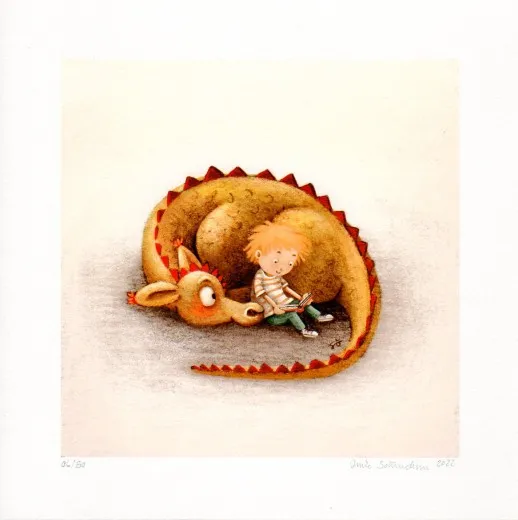 Giclée-Print mit Rand, 20x20 cm, signiert und nummeriert