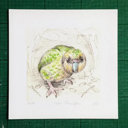 Gicléedruck mit Rand, signiert und nummeriert