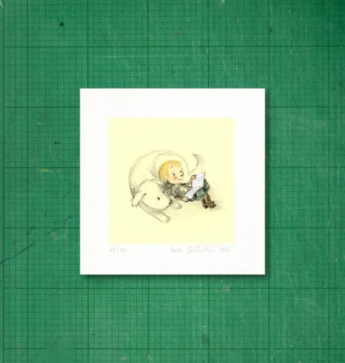 Gicléedruck mit Rand, signiert und nummeriert