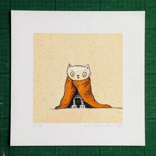 Gicléedruck mit Rand, signiert und nummeriert