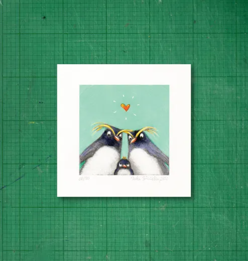 Gicléedruck mit Rand, signiert und nummeriert